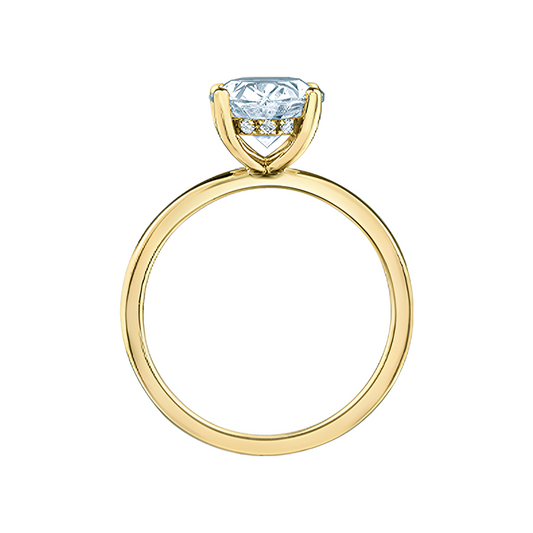 2.57TDW Lab Grown Diamond 14K Yellow Gold Oval Ring