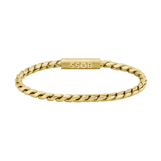 Hugo Boss Jewellery Men's Doran Bracelet in Gold-Plated Steel 1580696