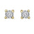 10K Yellow Gold 0.04TDW Diamond Illusion Set Stud Earrings