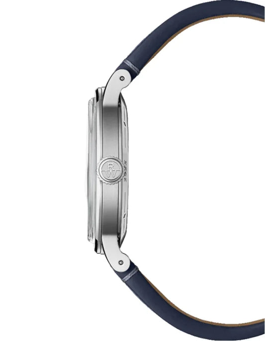 Raymond Weil Millesime Men’s Automatic Blue Leather Strap Watch 2925-stc-50001