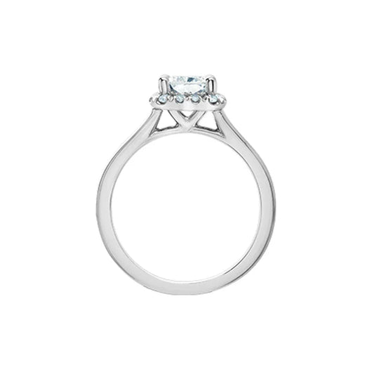 14K White Gold 1.77TDW Lab-Grown Radiant Cut Diamond Engagement Ring