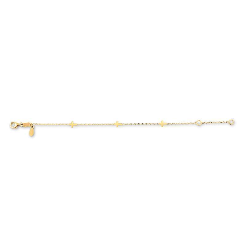10K Yellow Gold 5/6" Adjustable Bracelet
