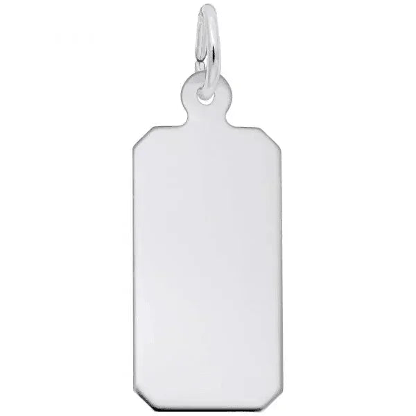Sterling Silver Dog Tag-35 Series Charm