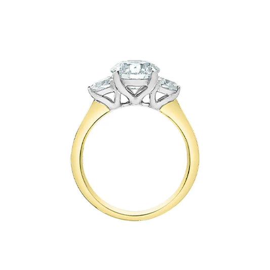 14K Yellow Gold 2.48TDW Lab-Grown Diamond Engagement Ring