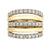 10K Yellow Gold 1.50TDW Diamond Right Hand Ring