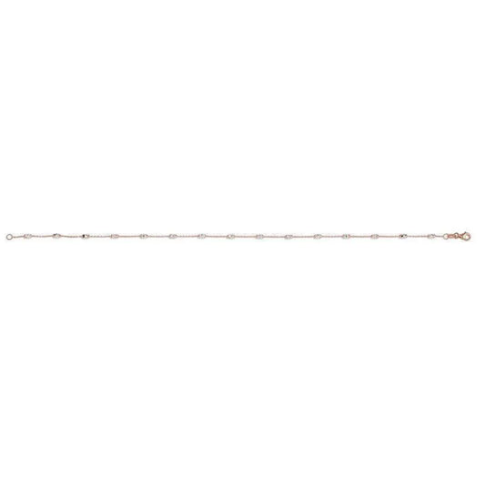 10K Rose Gold Shimmers Anklet