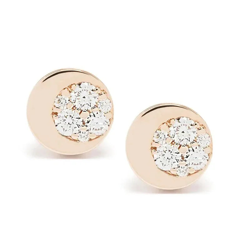 0.44CT Lab Grown Diamond Stud Earrings in Yellow Gold Plated Sterling Silver