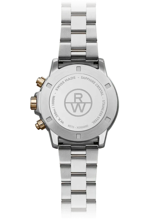 Raymond Weil 8570-SP5-20001 Tango 300 Men's Quartz Chronograph Classic Two-Tone Rose Gold Watch