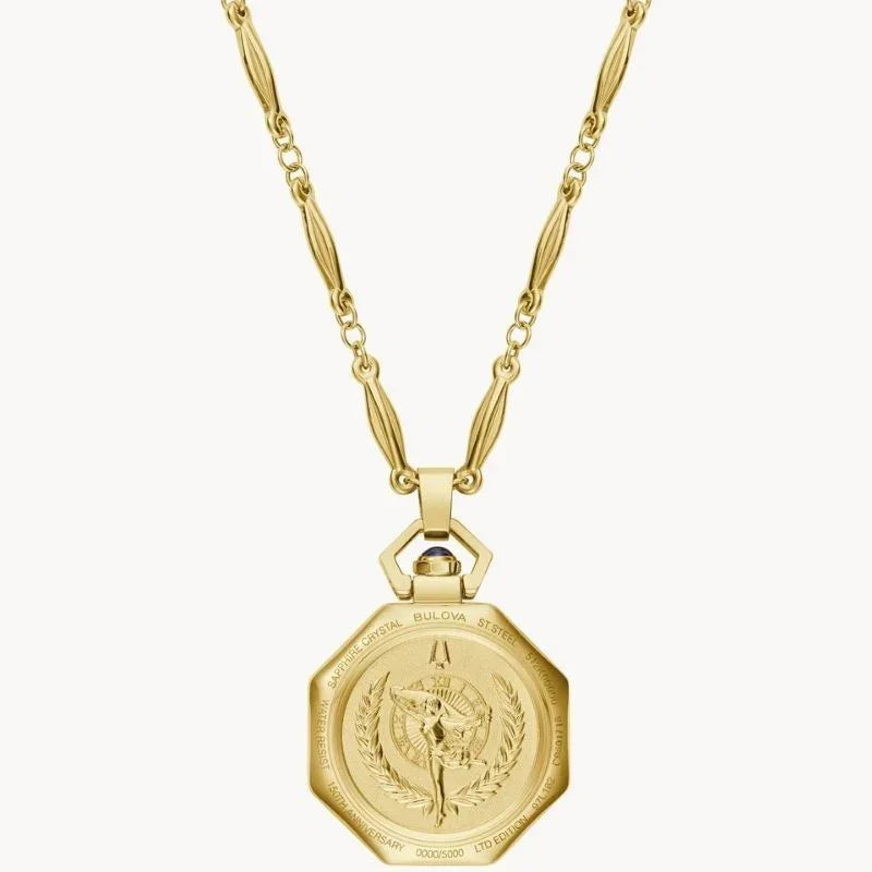 Bulova Rubaiyat Pendant Necklace Quartz Womens Watch 97L182