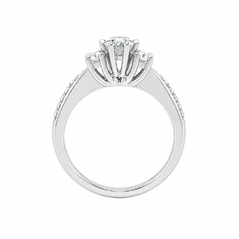 0.56TDW Diamond Ring in 14K White Gold