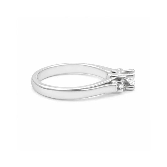 0.43TDW Canadian Diamond Ring in 14K White Gold