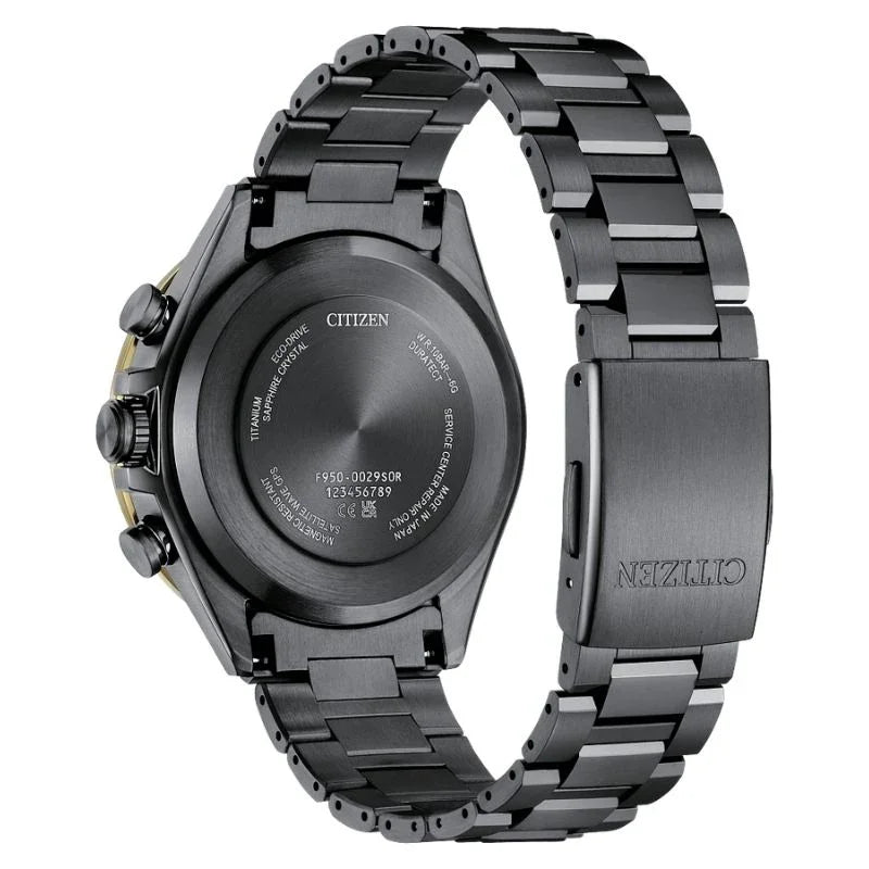 Citizen Attesa Light in Black Limited Edition Eco-Drive Mens Watch CC4078-51E