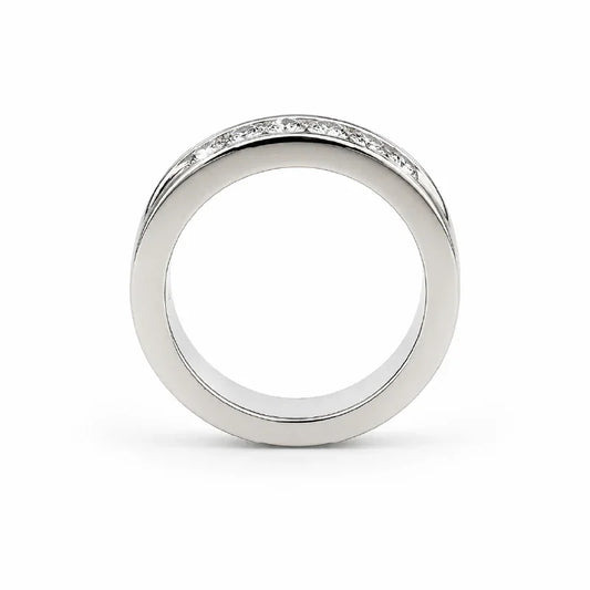 14K White Gold 0.50CT Diamond Channel Set Wedding Band