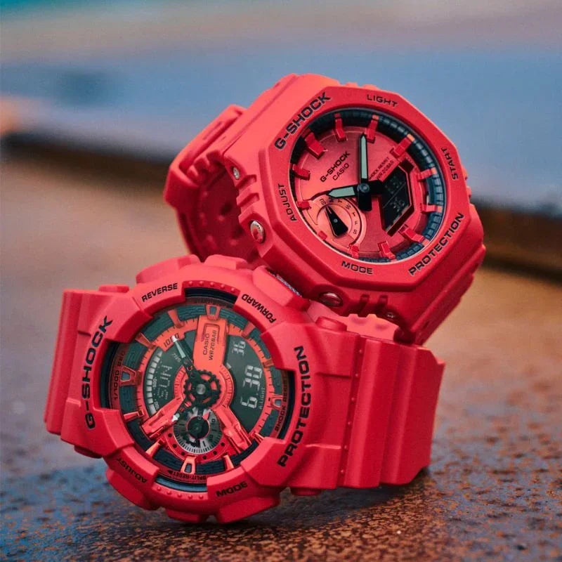 G-Shock Analog-Digital 110 SERIES Quartz Men's Watch GA-110RRB-4A