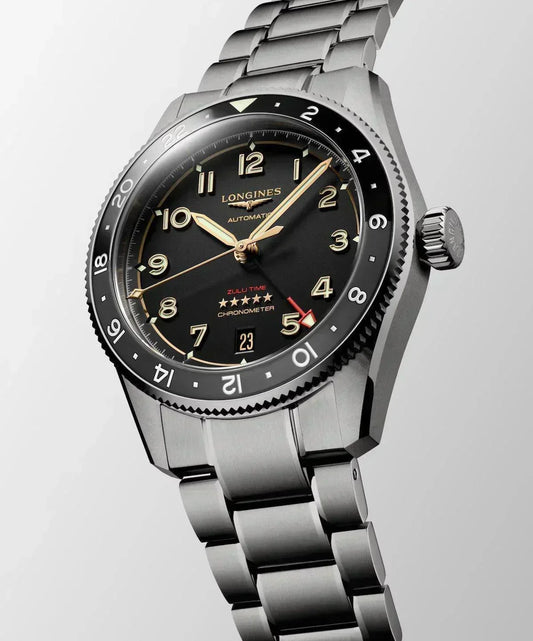 Longines Spirit Zulu Time Titanium Automatic Men's Watch L38021536
