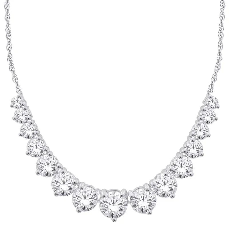 14K White Gold 2.00TDW Lab Grown Diamond Necklace