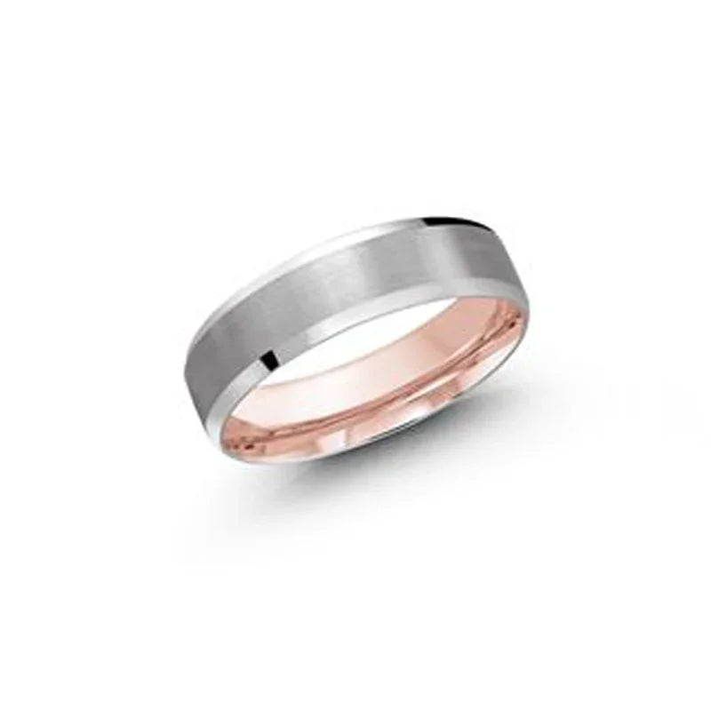 10, 14 Karat 6mm Solid Gold High Polish Rounded Lux Hollow Wedding Band