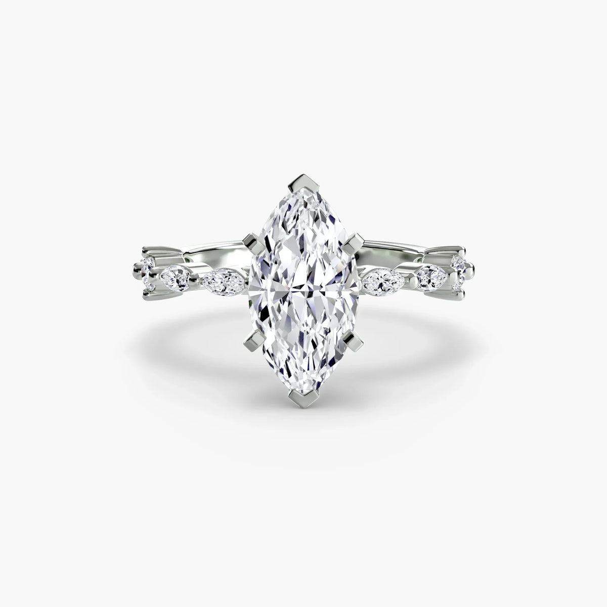 Solitaire with Eternity Pavé