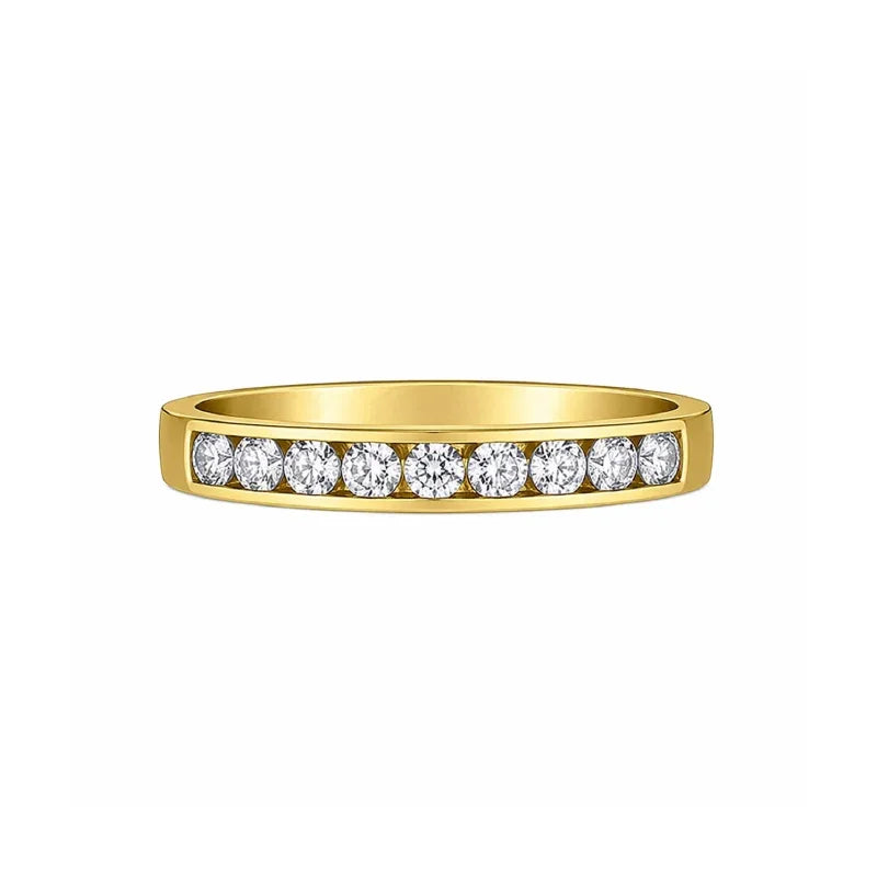 14K Yellow Gold 0.33TDW Diamond Channel-Set Band