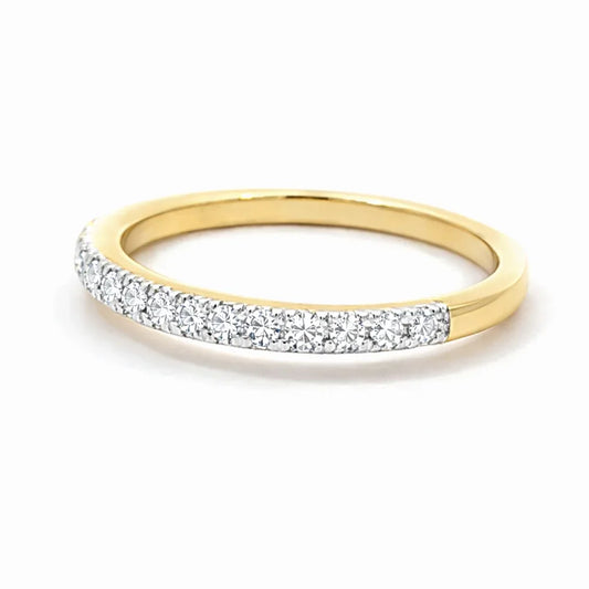 10K Yellow Gold 0.25TDW Lab Grown Diamond Band