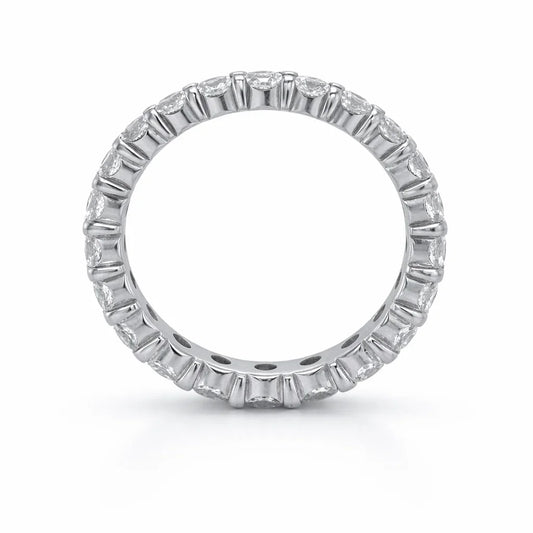 14k White Gold 2.00TDW Diamond Full Eternity Band