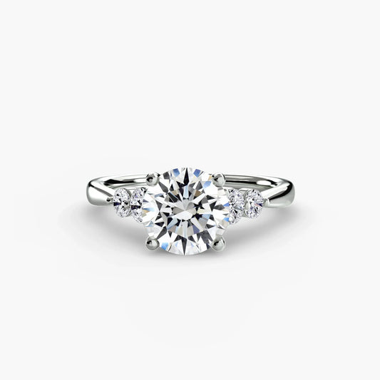 Solitaire with Shoulder Accents 2