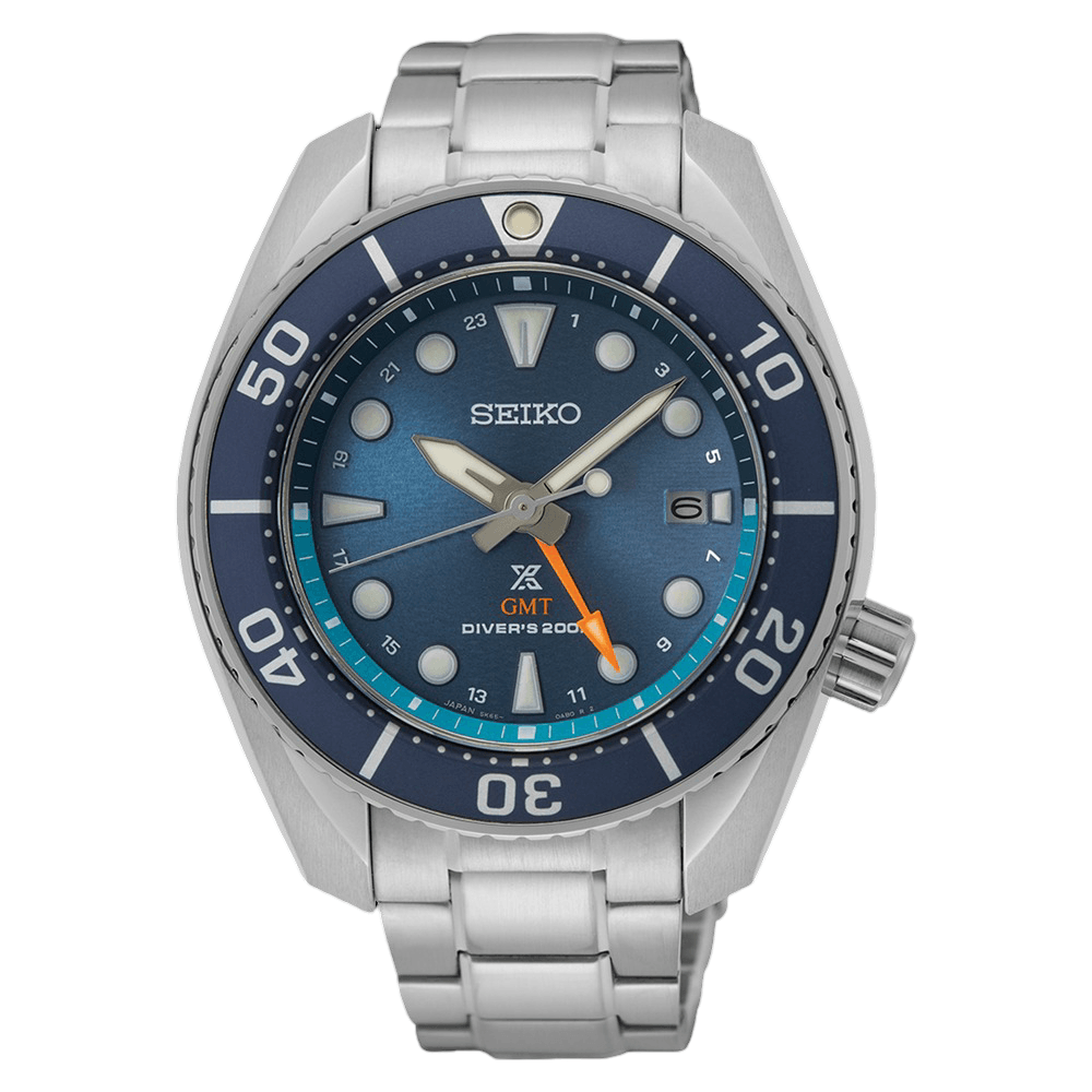 Seiko Prospex "Sea" Solar GMT Men's Watch SKF001J1