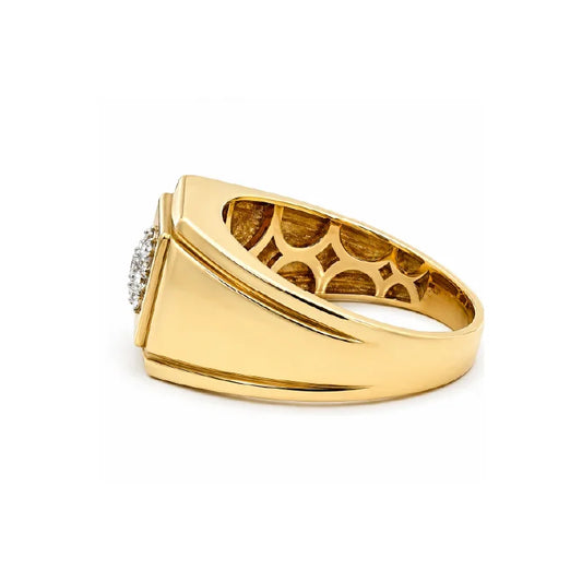 0.50CT 10K Yellow Gold Men’s Diamond Ring