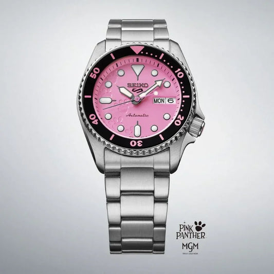 Seiko 5 Sports SKX series Pink Panther Limited Edition Automatic Men's Watch SRPM07K1
