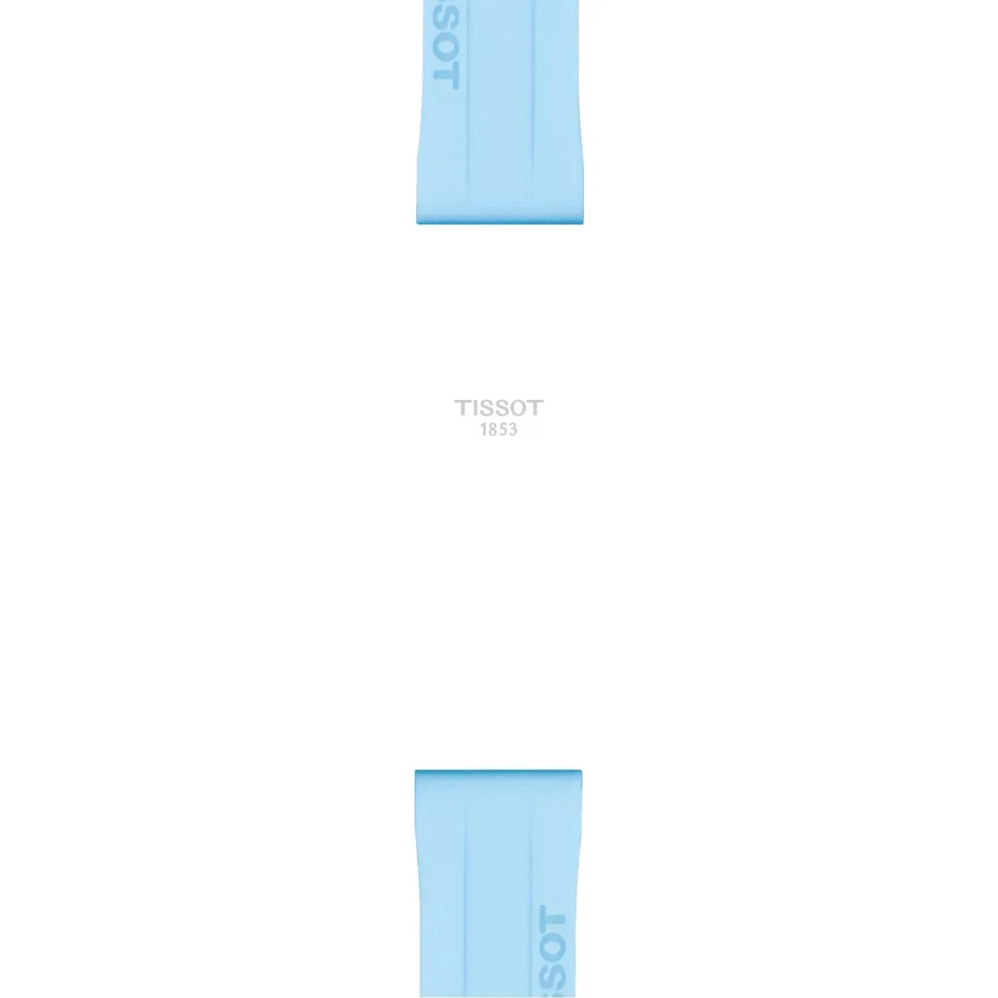 Tissot Official Blue Silicone Strap Lugs 18 mm T852047450