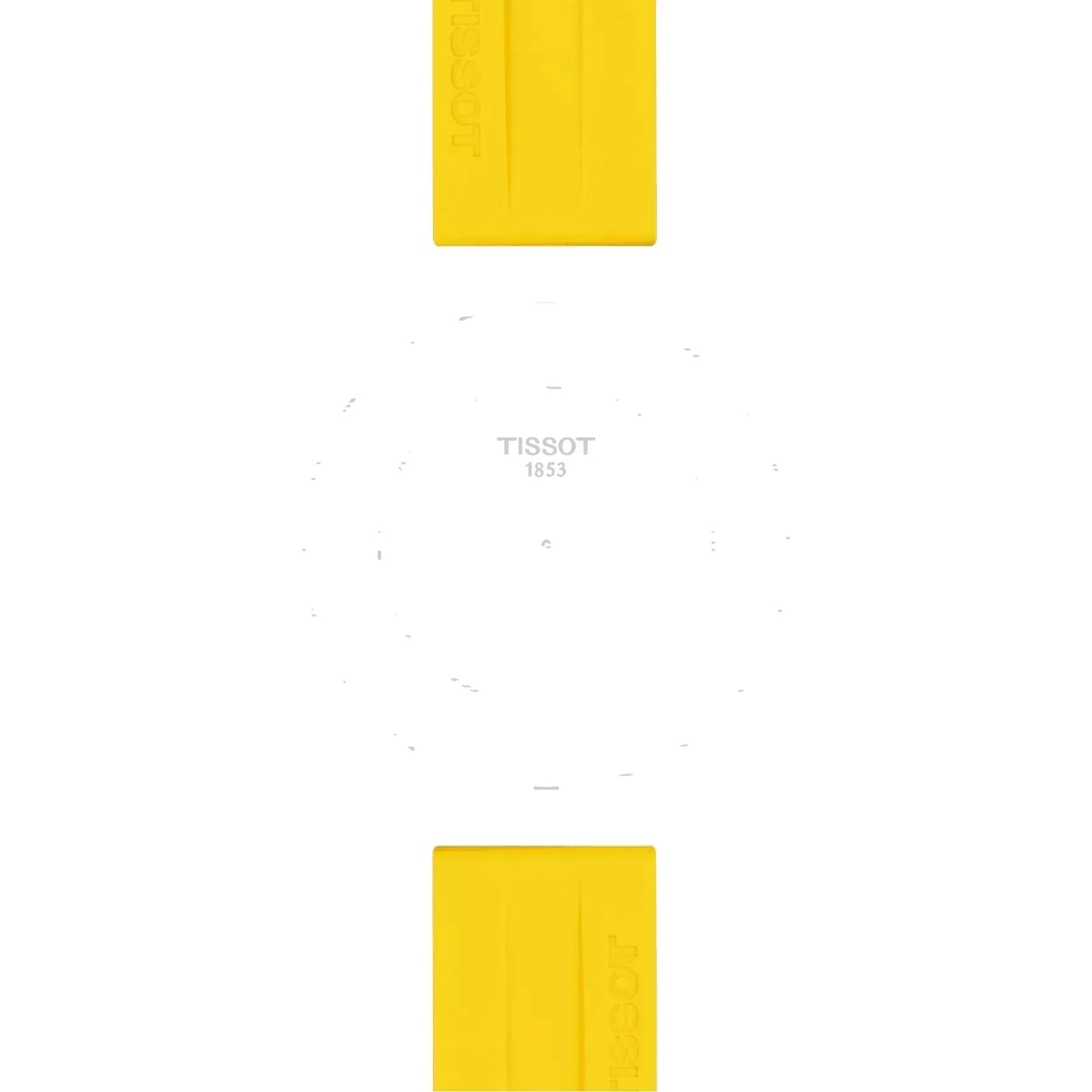 Tissot Official Yellow Silicone Strap Lugs 22 mm T852047916