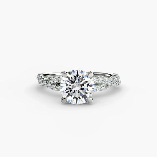 The Twisted Pavé Solitaire