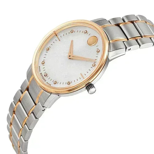Movado TC Two-Tone Diamond Women's Watch 0606692