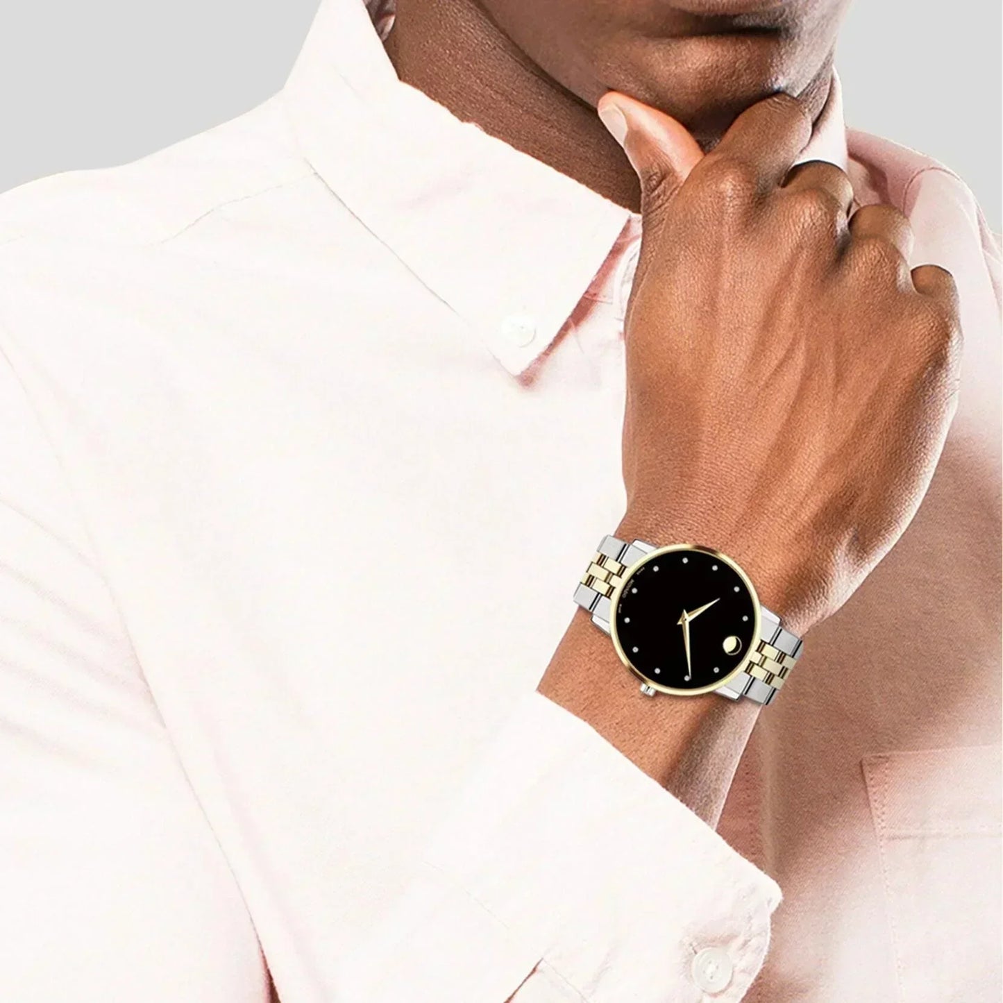 Movado Museum Classic Quartz Diamonds Mens Watch 0607202