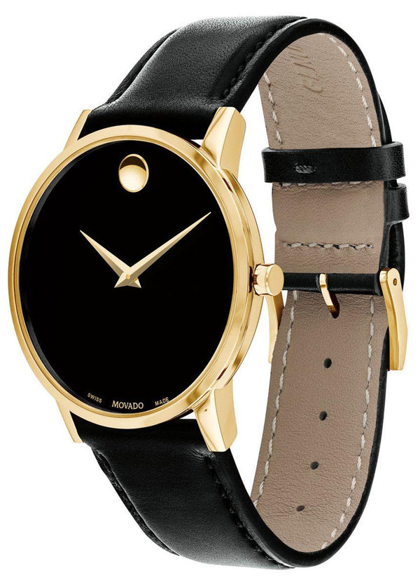 Movado black best sale and gold