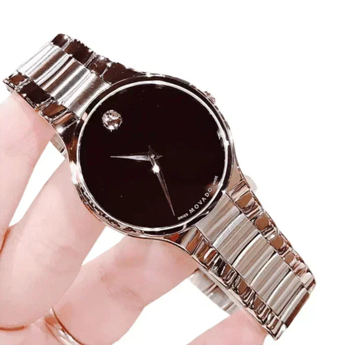 Movado Serio Quartz Black Dial Men's Watch 0607283