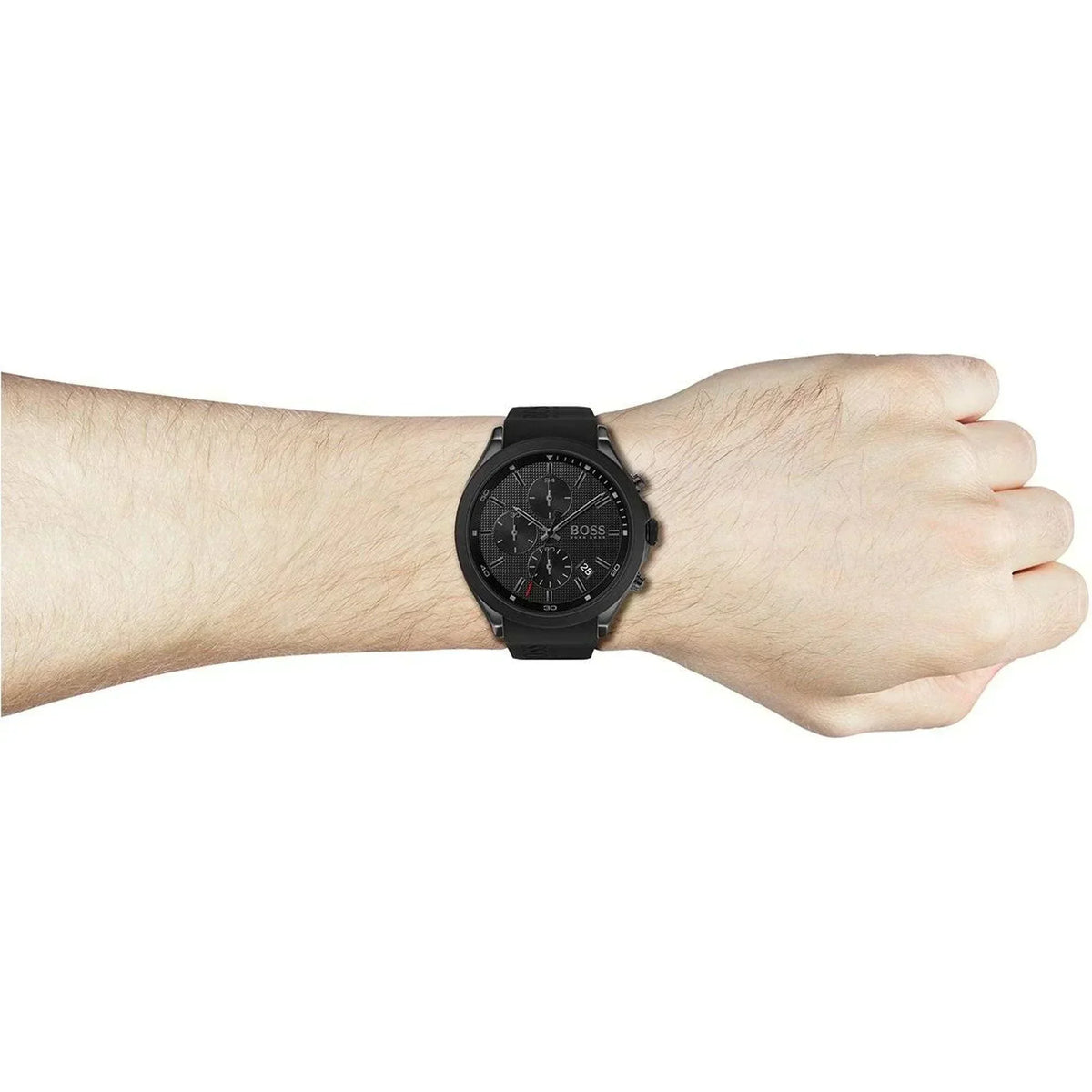 Hugo Boss 1513720 Velocity Black Dial Silicone Quartz Men's Watch