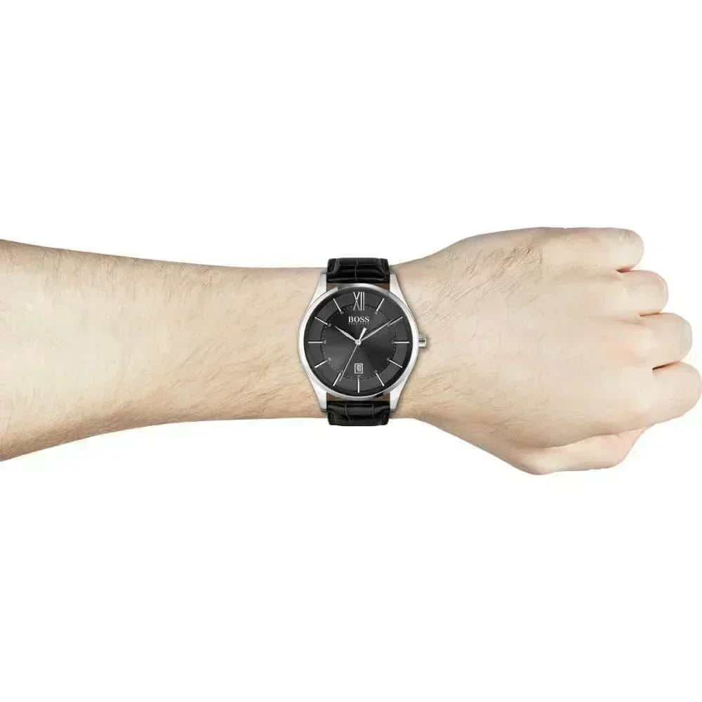 Hugo Boss 1513794 Distinction Analog Black Quartz Men's Watch