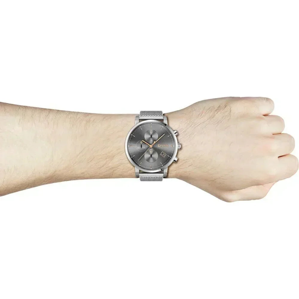 Hugo Boss 1513807 Integrity Horloge Grey Dial Quartz Men's Watch