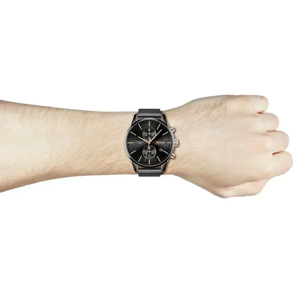 Hugo Boss 1513811 Associate Analog Black Dial Quartz Men's Watch