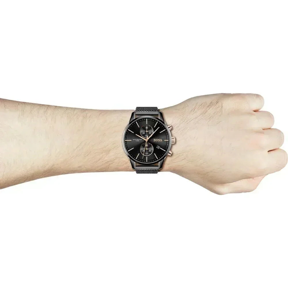 Hugo Boss 1513811 Associate Analog Black Dial Quartz Men's Watch