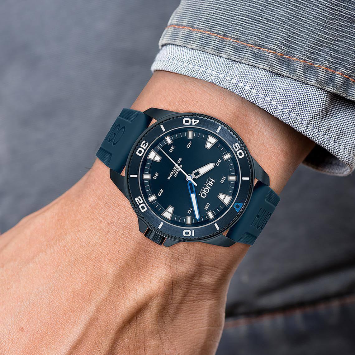 Hugo Boss 1530223 Streetdiver Blue Dial Quartz Men's Watch