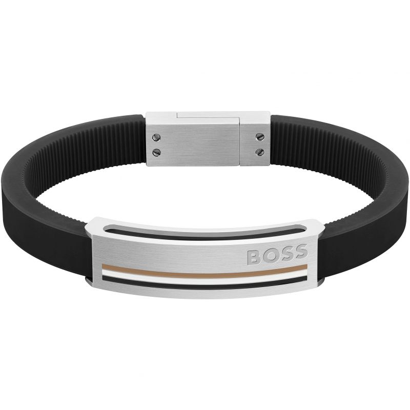 Hugo Boss Jewelry Men&#39;s Sarkis A Collection Silicone Bracelet 1580364M