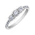 0.33TDW Diamond Illusion Wedding Ring Set in 10K White Gold