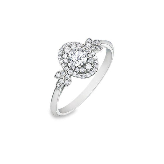 0.42TDW Canadian Diamond Ring in 10K White Gold