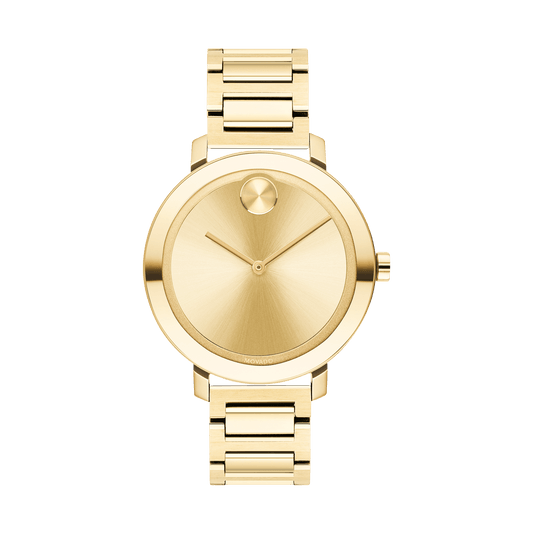 Movado white 2025 gold watch