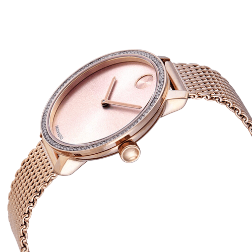 Movado bold shimmer rose gold sale