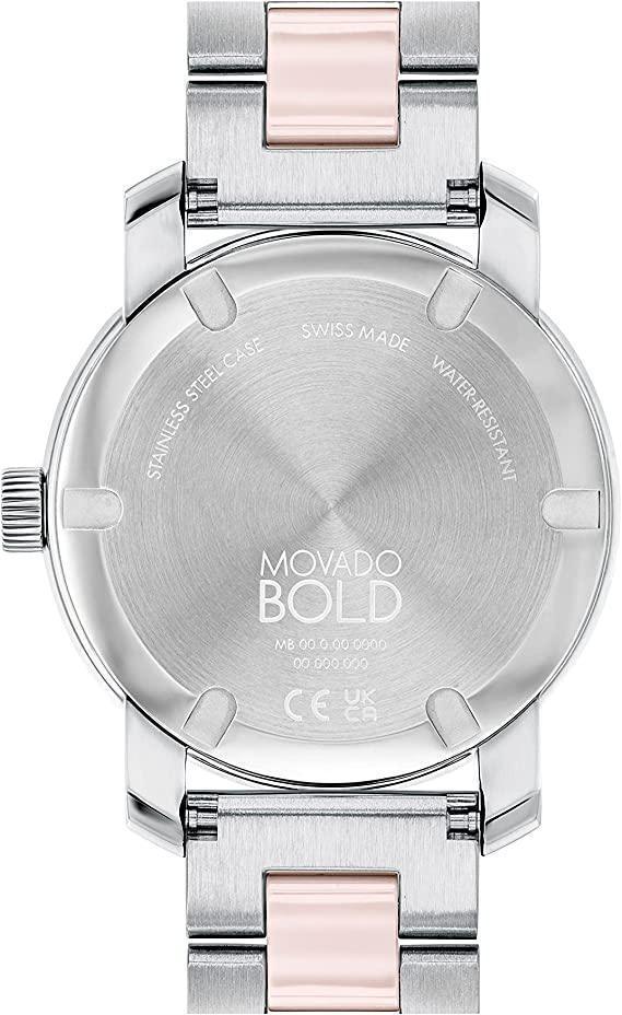 Movado Bold Ceramic Quartz Womens Watch 3600801