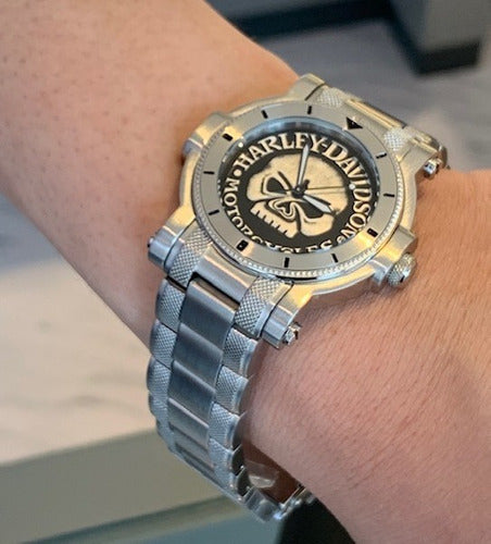 Harley davidson skull discount watch