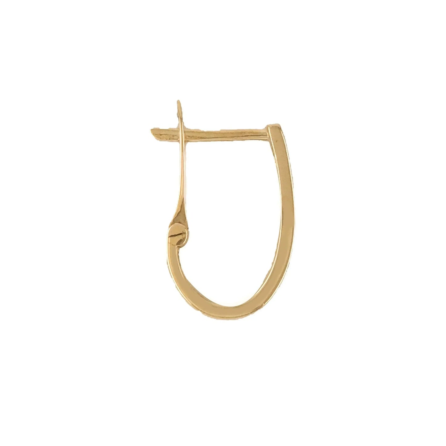 10k Yellow, White and Rose Gold Twist Hoop Earrings